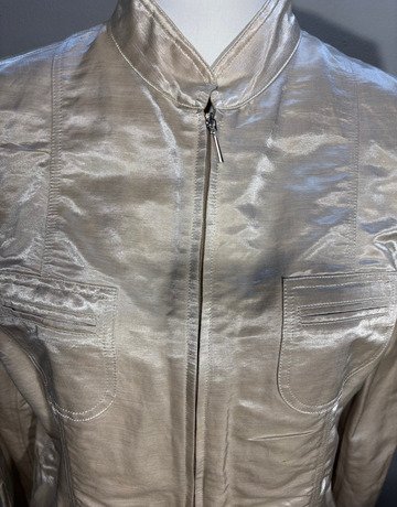 Verse Cream Cotton Blend Jacket- Size 42