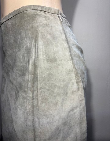 Banana Republic Grey Leather Skirt- Size 8