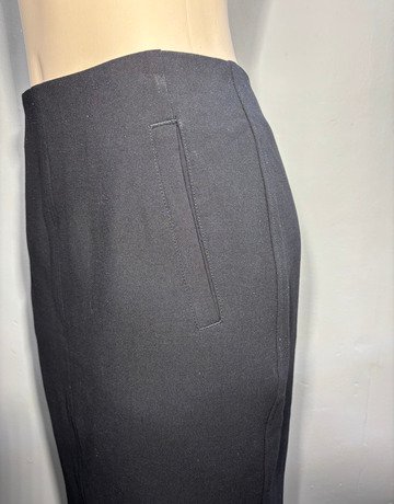Witchery Black Viscose Blend Skirt- Size 10