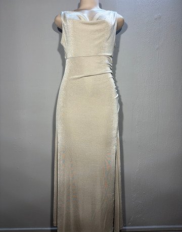Reserved Cream Modal Evening Dress- Size Medium