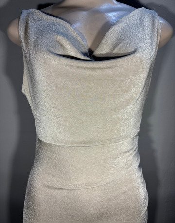 Reserved Cream Modal Evening Dress- Size Medium
