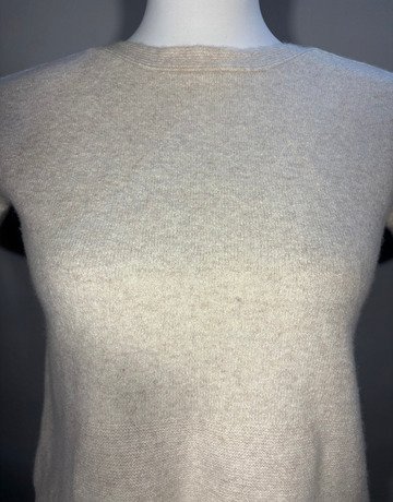 White Label Cream Wool And Cashmere Blend Top- Size Extra-Small