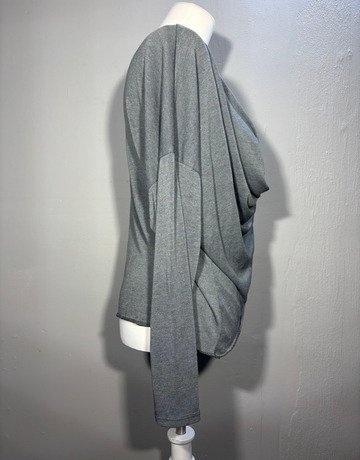 Nicci Grey Viscose Blend Top- One size