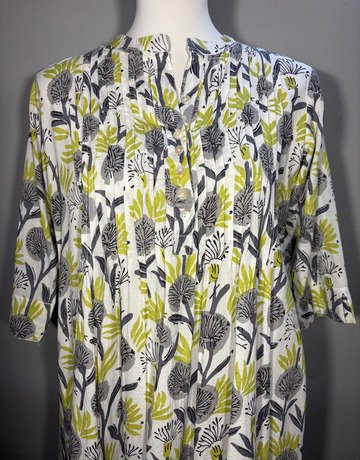 House Of Summer White Patterned Dress- Size 32