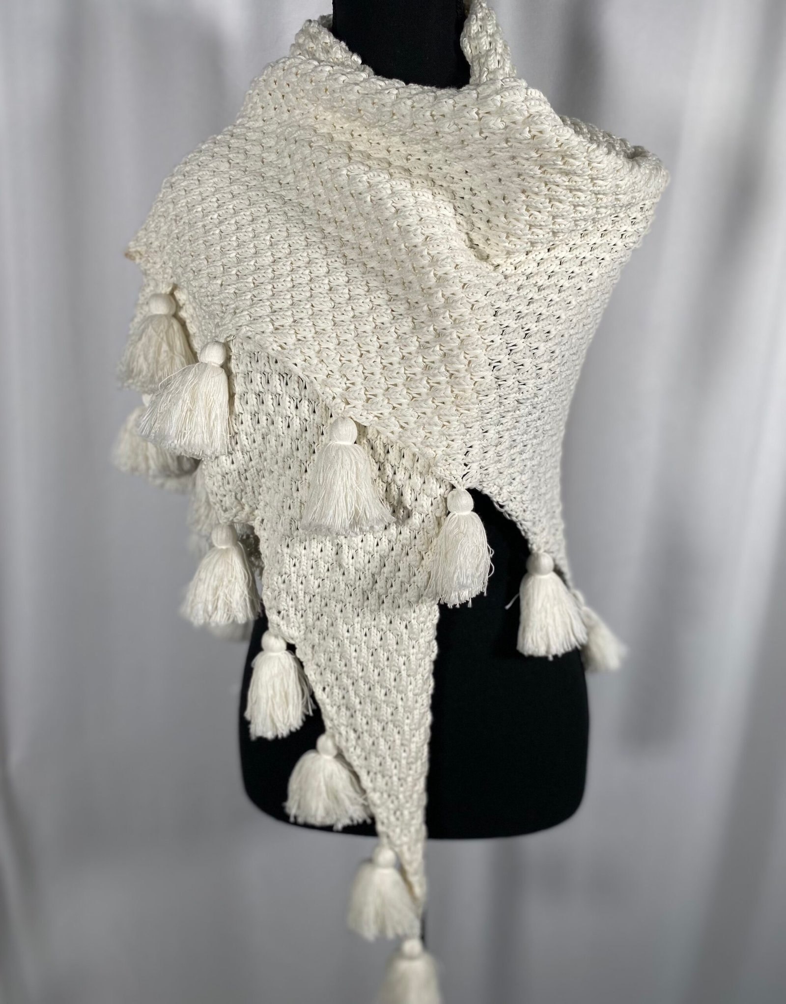 Tulle & Batiste Cotton Shawl (Brand New) -Size: Free Size