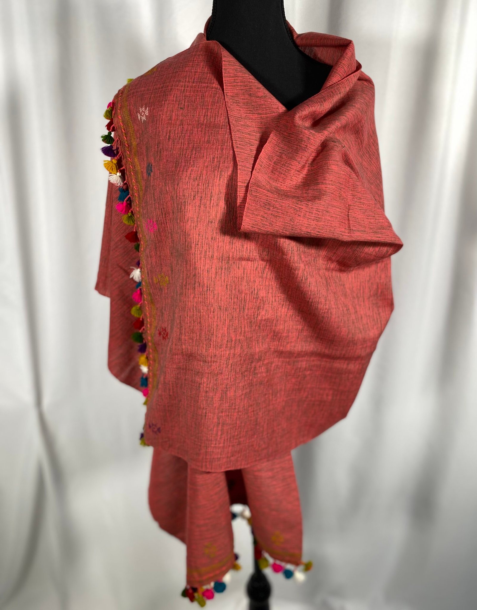 100% Cotton Shawl - Size: Free Size