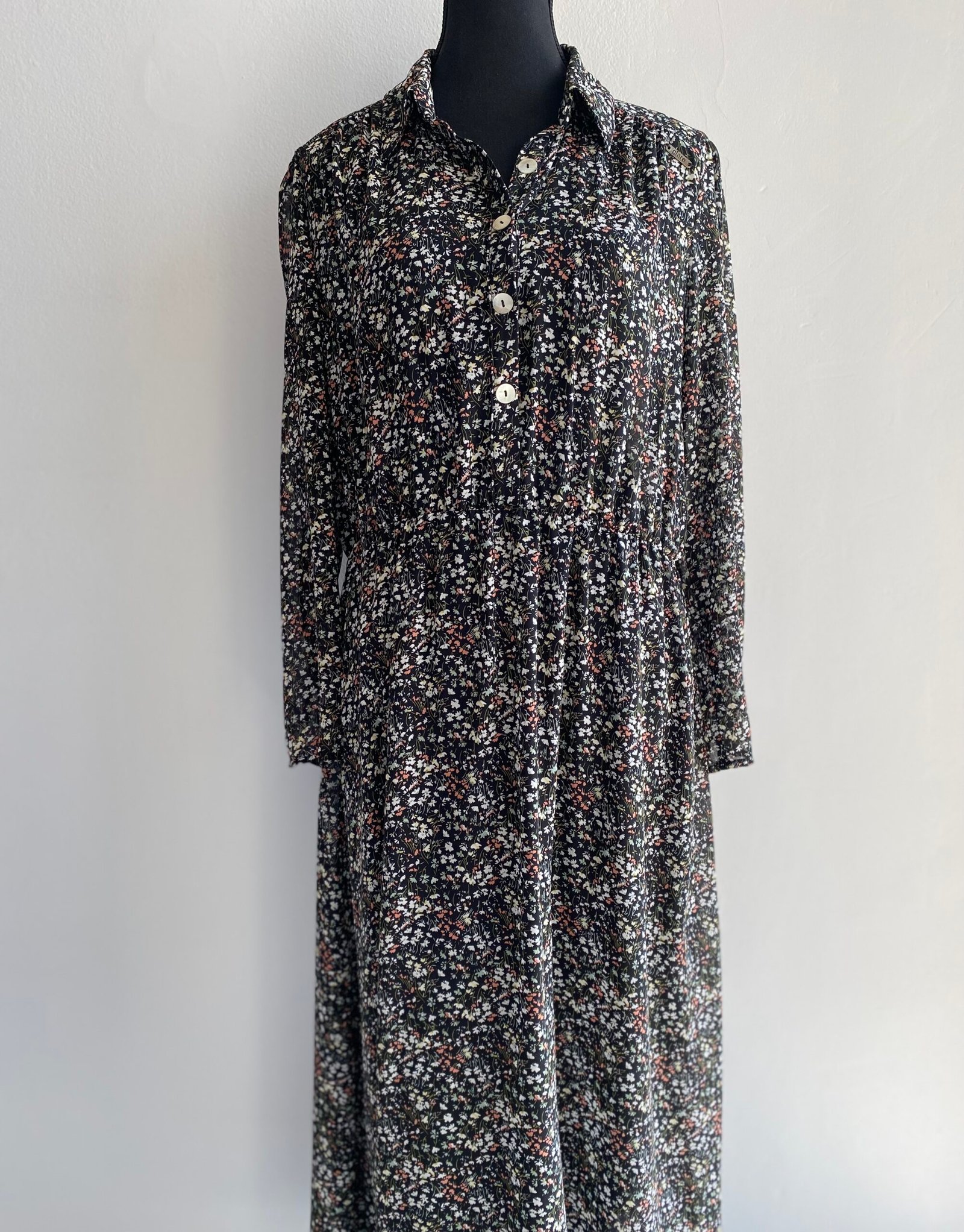GLARE Modern Vintage Chiffon Dress - Size: 16