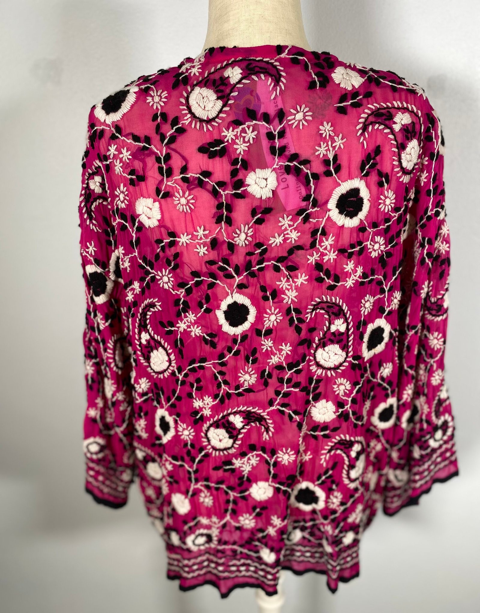 Gypsy Rose Jacket (with detailed embroidery) – Free Size