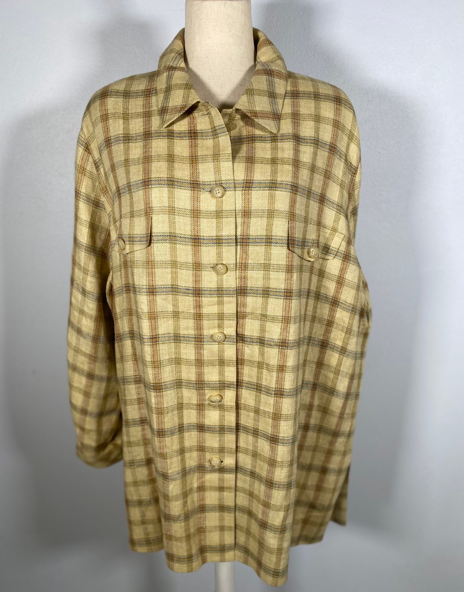 Horsten Basler Silk & Linen Blend Lightweight Soft Coat (lined)- Size: 16