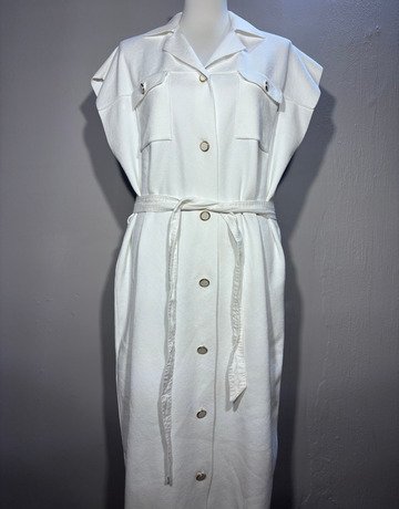 MNG White Dress- Size Extra-Large