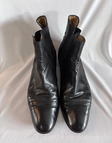 Hermès Black Leather Boots (Dust Bag Included)- Size 39