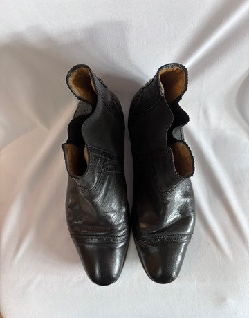 Hermès Black Leather Boots (Dust Bag Included)- Size 39