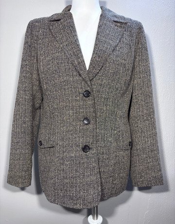 Delswa Brown And Black Jacket- Size 12