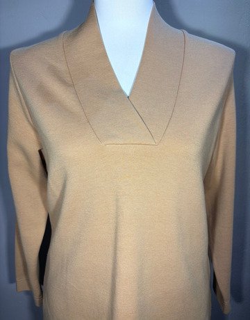 Trenery Beige Cotton Blend Top- Size Medium