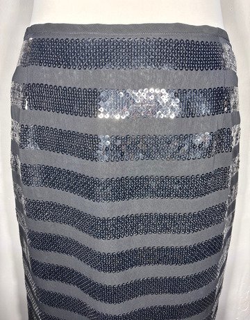 Bergdorf Goodman Black Sequin Skirt- Size US10