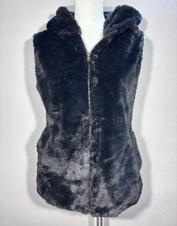 Desray Black Sleeveless Jacket- Size 34