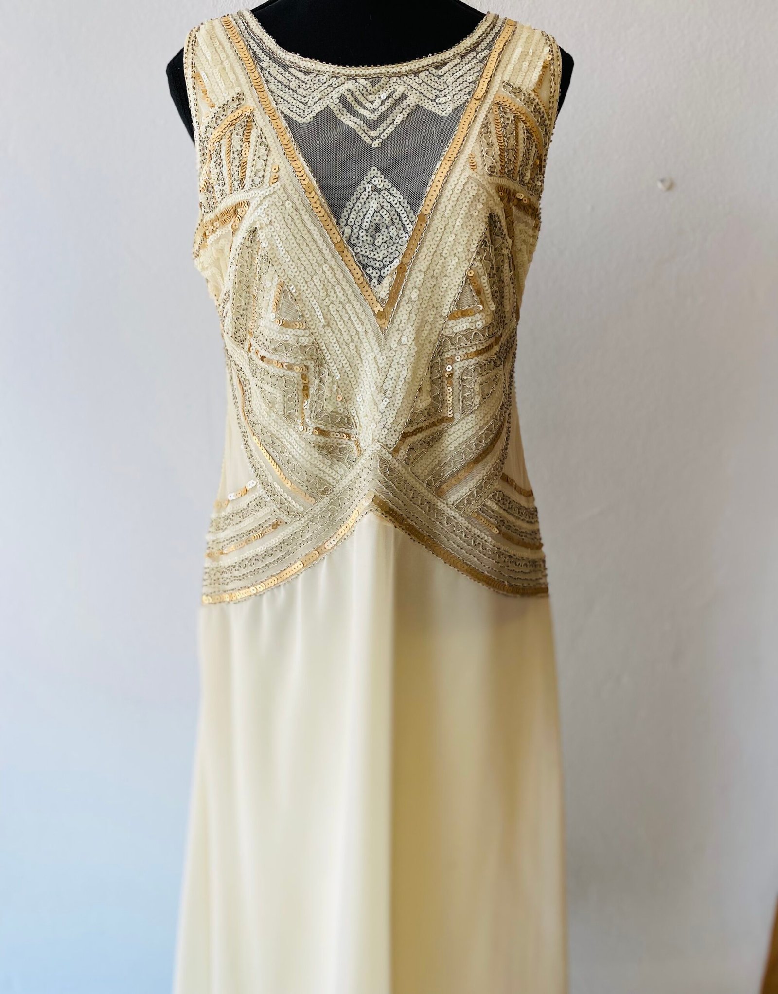 Cream Cocktail Dress (no brand) - Size: 36
