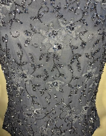 Medici Blue Beaded Top- Size UK12