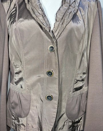Gerry Weber Brown Cotton Blend Jacket- Size UK12