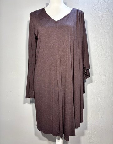 Marion And Lindie Brown Jersey Knit Dress- Size UK 40