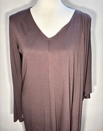 Marion And Lindie Brown Jersey Knit Dress- Size UK 40