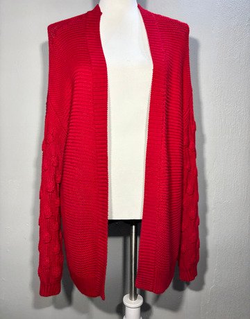 Desray Red Cotton Blend Jacket- Size 38