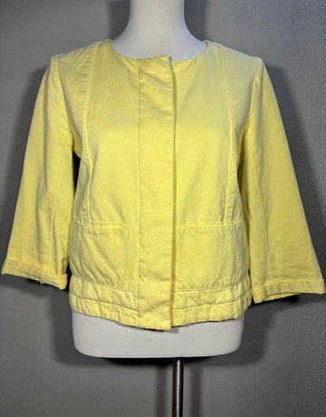 Comptoir Des Cotonniers Yellow Cotton Jacket- Size EUR40/UK 36