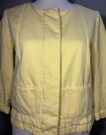 Comptoir Des Cotonniers Yellow Cotton Jacket- Size EUR40/UK 36