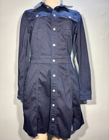 G-Star Navy Blue Cotton Blend Dress- Size Small