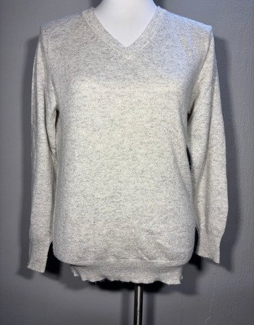 Helping Hands Grey Cashmere Top- Size Medium