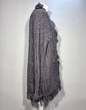 Desray Dark Grey Wool Blend Cardigan- Size 32
