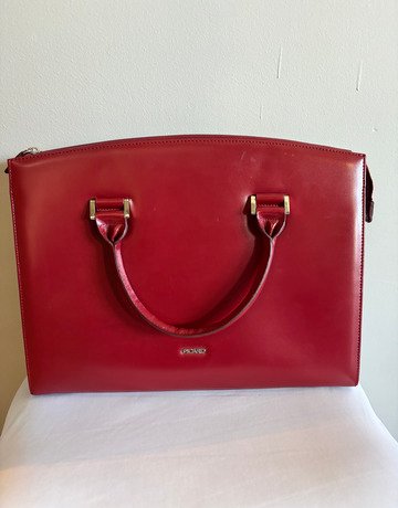 Picard Red Leather Handbag- Medium Size