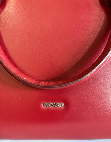 Picard Red Leather Handbag- Medium Size