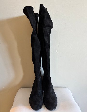 Poetry Black Over-the-Knee Boots- Size 40