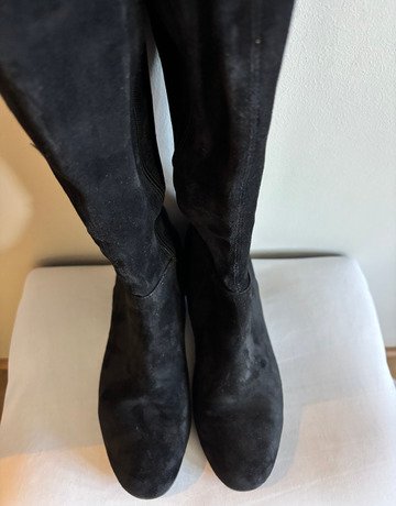 Poetry Black Over-the-Knee Boots- Size 40