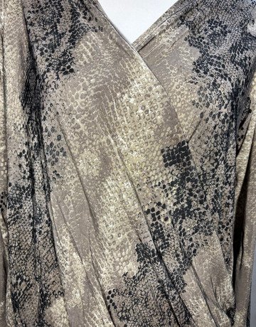 Monsoon Brown And Black Top- Size Small