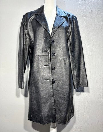 LTD Black Leather Jacket- Size 40