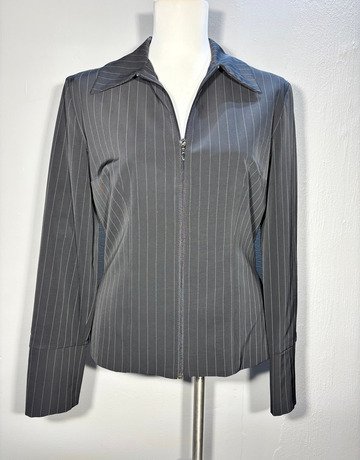 J.C. Trigon Black And White Jacket- Size Medium
