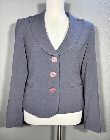 JFK Grey Viscose Jacket- Size Medium