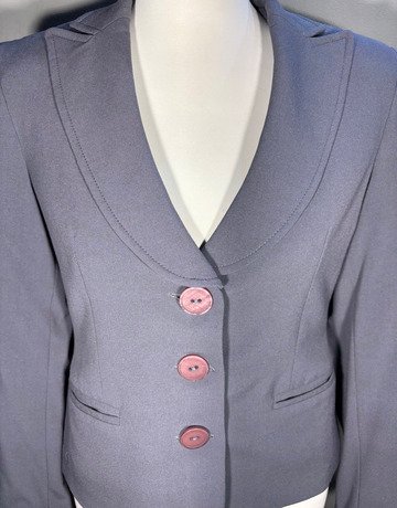 JFK Grey Viscose Jacket- Size Medium