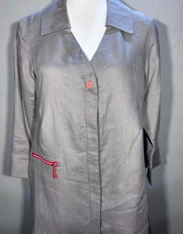 Hugo Flear Grey Pure Linen Jacket- Size 34/36