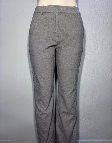 Trenery Black And White Cotton Pants- Size 8