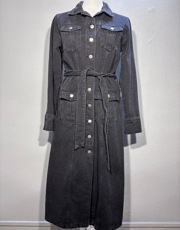 ME&B Black Denim Dress- Size 34