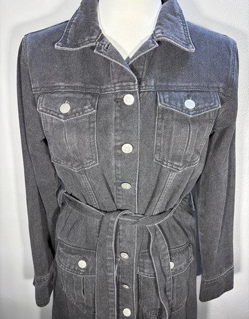 ME&B Black Denim Dress- Size 34