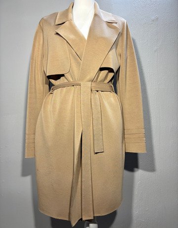 YAYA Women Brown Modal Blend Jacket- Size 40