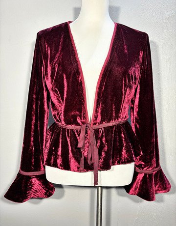 Stella Morgan Maroon Top- Size 12