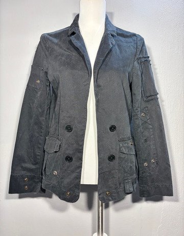 Zadig & Voltaire Black Cotton Jacket- Size Large