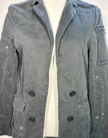 Zadig & Voltaire Black Cotton Jacket- Size Large