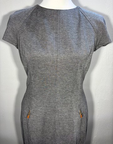 Ralph Lauren Grey Viscose Dress- Size UK8