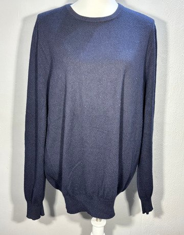 Falconeri Pure Cashmere Navy Blue Jersey- Size Extra Large